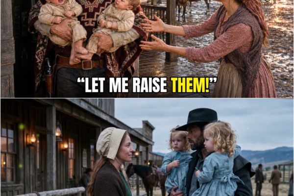 “Let Me Stay, I’ll Raise Them,” She Begged… Unaware He Owed Their Father His Life