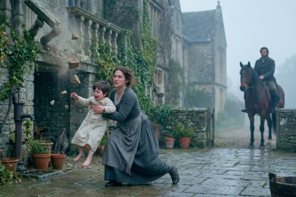 SHE CAUGHT THE FALLING CHILD FROM THE COLLAPSING BALCONY—UNAWARE THE DUKE SAW EVERYTHING