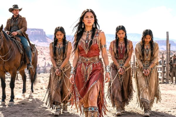 Four Apache Brides Were Sentenced to Die for Being Barren — One Cowboy Rode In and Took Them All.