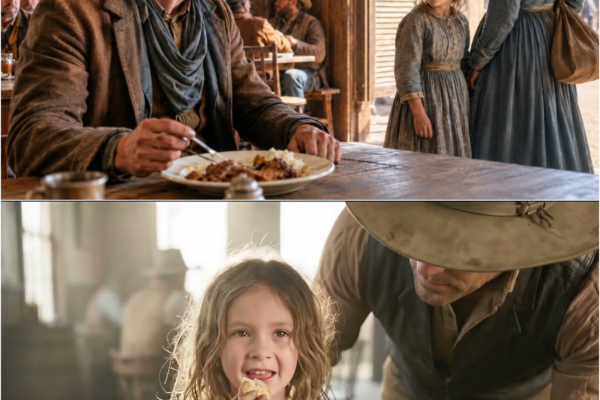 She Whispered, “Let’s Go… We Can’t Pay”… But Her Little Girl Couldn’t Look Away from His Plate
