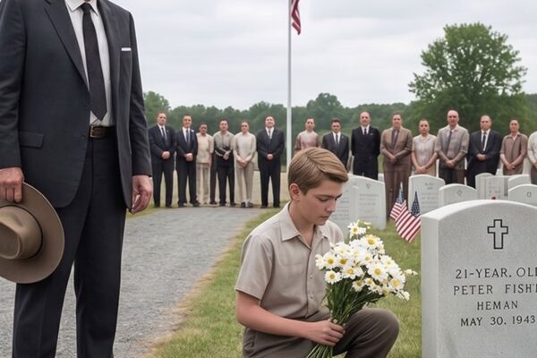 John Wayne Saw a Boy Bring Flowers to an Empty Grave — Then He Stood Beside Him D