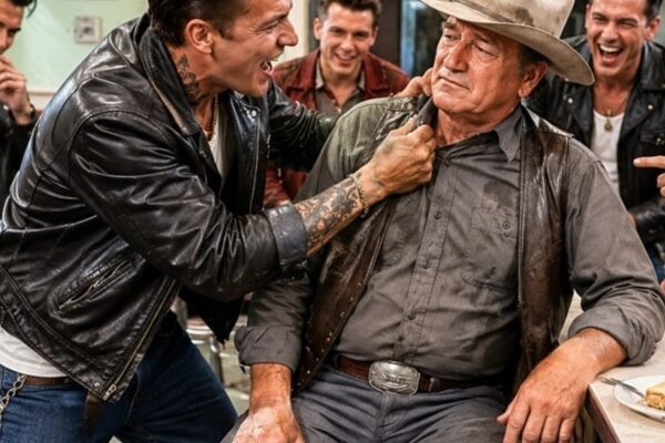 Teen Bullies Humiliated an Elderly Cowboy in a Diner — Then Someone Whispered, “That’s John Wayne… D