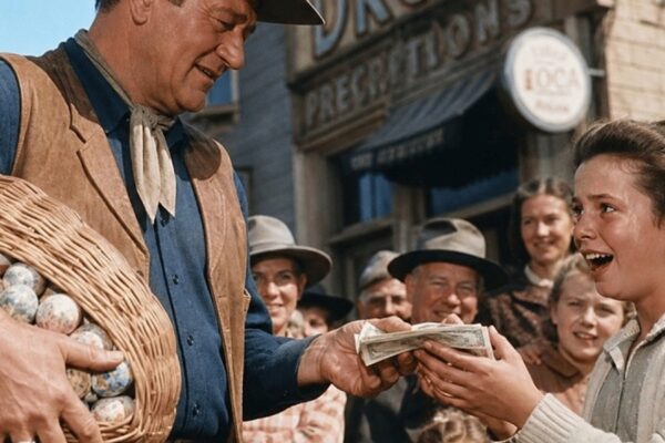 A Girl Walked 7 Miles to Sell Eggs for Her Sick Mama’s Medicine, 1960. John Wayne Bought the Basket D