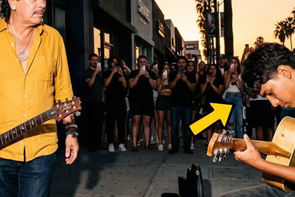 Street Kid Playing “Black Magic Woman” on a Broken Guitar When Suddenly Carlos Santana Showed Up D