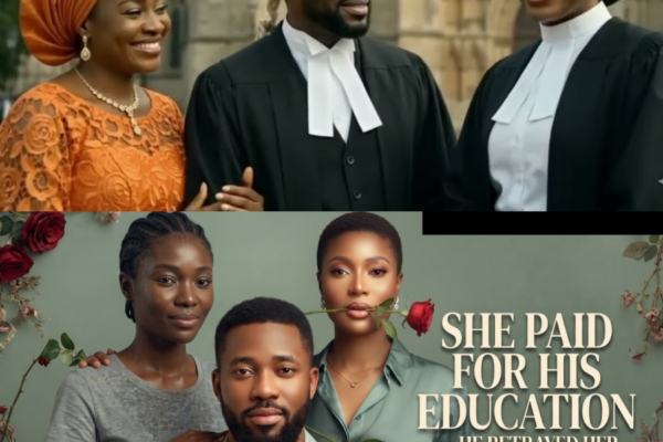 She trained him through the university then he dumped her for a graduate T