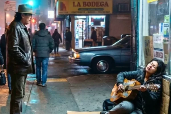 Poor girl played Carlos Santana’s song on broken guitar—he froze right behind her!