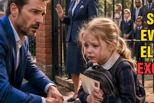 “Everyone Got Into Class…Except Me” A 7-Year-Old Girl Trembled—Then a Quiet CEO Stepped In