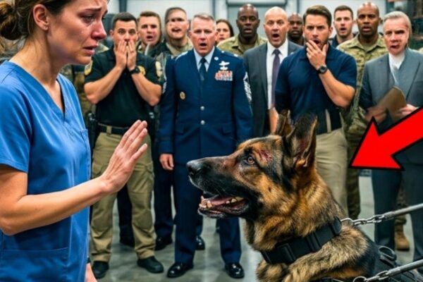 A Nurse Walked Into a Military K9 Auction Alone — What the Dogs Did Next Shocked Everyone