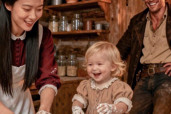 All Cowboy Wanted Was a Baker…Until His Silent Daughter Spoke for the First Time