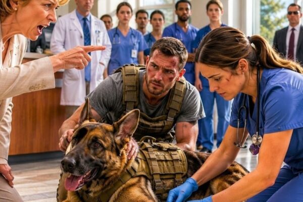 They Fired a Nurse for Treating a Wounded Military Dog… Then the Admiral Walked Into the Hospital