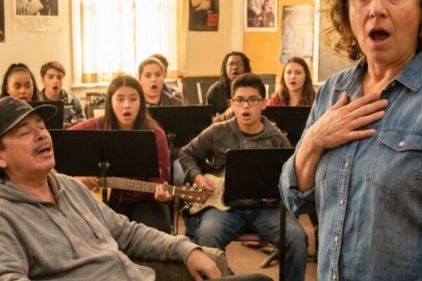 Vocal coach told Carlos Santana “show us what you can do”—class froze moments later!