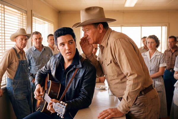 Elvis Put the Guitar Down When He Was Told To — John Wayne Had Three Words for the Man Who Did It