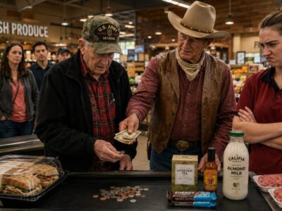 Veteran Counted Coins for BREAD — What John Wayne did Next STUNNED Entire Store
