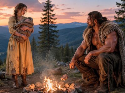 “Can My Baby Sleep Somewhere Warm?” She Asked — The Mountain Man Gave Her His Only Bedroom