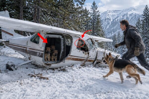 The German Shepherd Stopped Beside the Wreck—Then the Navy SEAL Heard Two Knocks