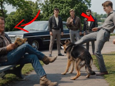 “It’s Just a Dog!” Street Thugs Mocked John Wayne… Then One Calm Move Changed Everything Forever