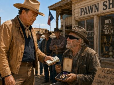 John Wayne Saw a Blind Veteran Begging for His Medal in Texas—Then He Bought the Pawn Shop.