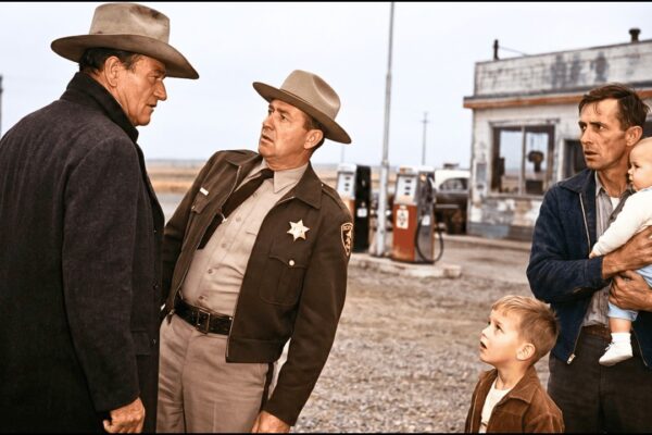 “The Man Is With Me,” John Wayne Told the Sheriff — Winter Made Him Her Ranch’s Only Hope