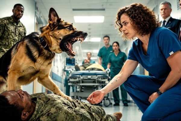 The K9 Blocked Every Nurse Who Entered—Until He Smelled the Scar on Her Wrist and Stepped Aside