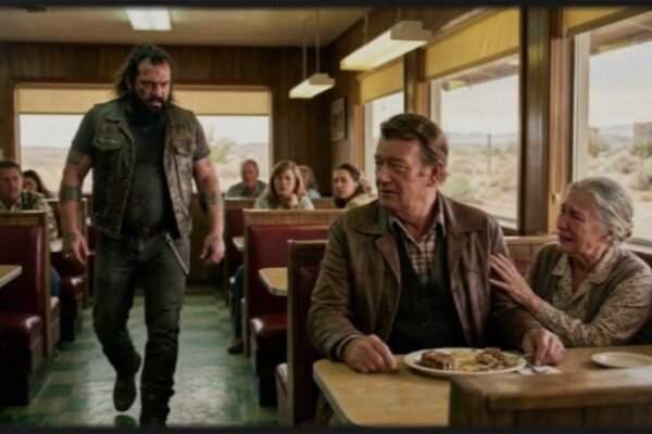 “That Biker Is Going to Kill Me!” — What John Wayne Did Next Left Everyone in the Diner Frozen