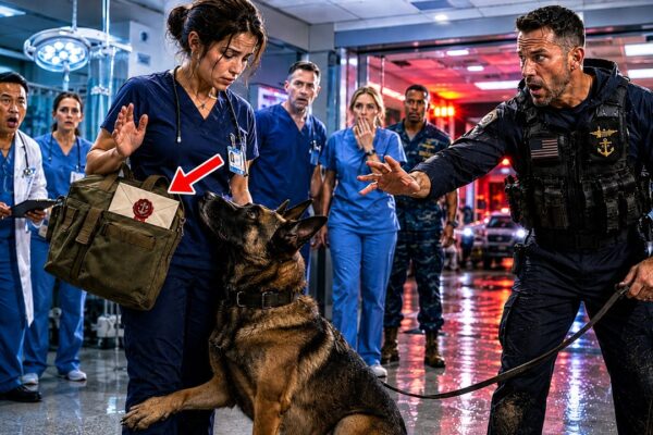 Don’t Touch Him—The SEAL Smirked—K9 Ran Straight To The Quiet Nurse And Would Not Leave Her Side