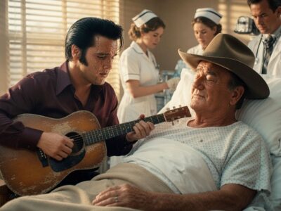 John Wayne called Elvis Presley and asked him for one last favor – the whole hospital started crying