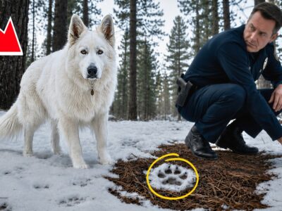 Officer Followed Mysterious Tracks—Then a White Dog Appeared Behind Him
