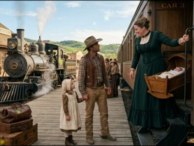 She Stepped Off the Train With a Baby That Wasn’t Hers What the Rancher Did Next Changed Everything