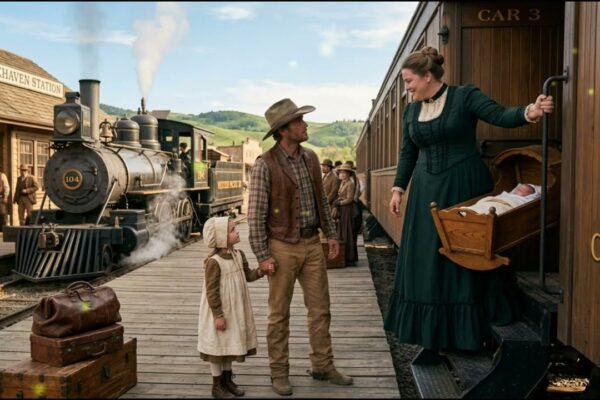She Stepped Off the Train With a Baby That Wasn’t Hers What the Rancher Did Next Changed Everything