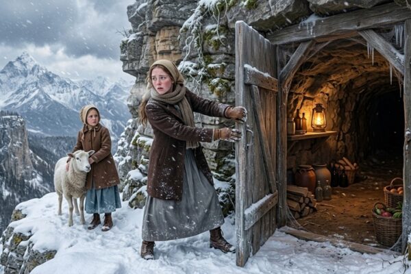 Cast Out in November, She Found a Forgotten Cellar—The Blizzard Made Them All Beg at Her Door….