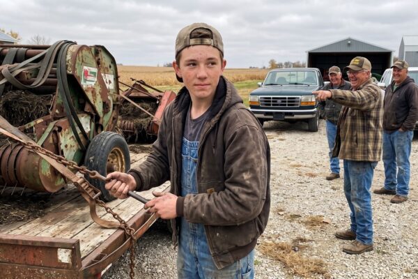 Everyone Laughed When the Teen Hauled Off Their Dead Hay Balers — Until the Auction Ring Saw Them