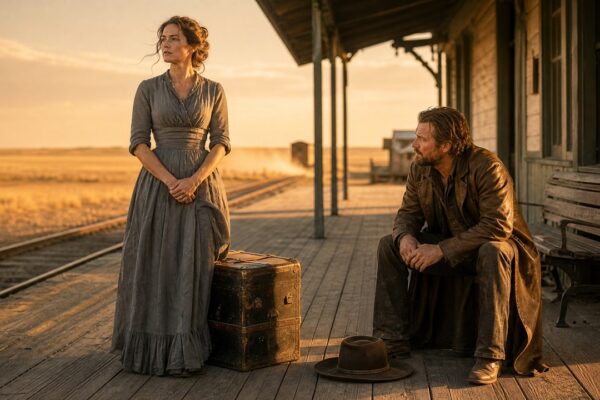 The Depot Emptied and No One Claimed the Limping Bride — The Rancher Set Down His Hat and Waited