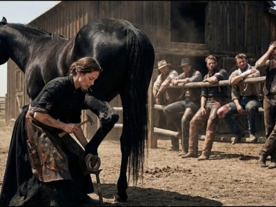 Every Man on the Ranch Had Tried to Shoe the Black Mare — A Widow Did It in Fifteen Minutes