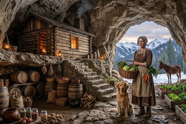 A Widow Built Her Bedroom Inside a Mountain Grotto — Then the Seven Day Blizzard Came…..