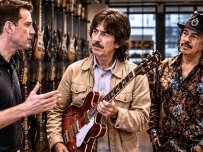 He Told George Harrison to Try the “Starter Guitars” — But Carlos Santana Was Standing Right There D