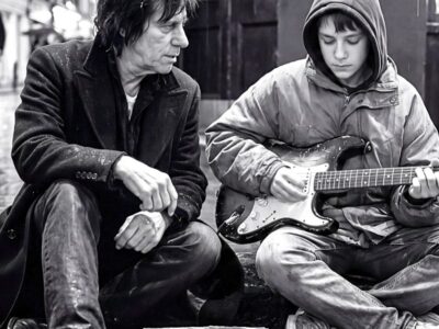 Teenage Boy Playing Jeff Beck’s Song on His Dad’s Broken Guitar — Then Jeff Beck Walked Out the Door D