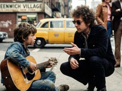 Street Kid Playing Dylan’s Song with Broken Guitar—Dylan Stopped Walking and Did THIS D