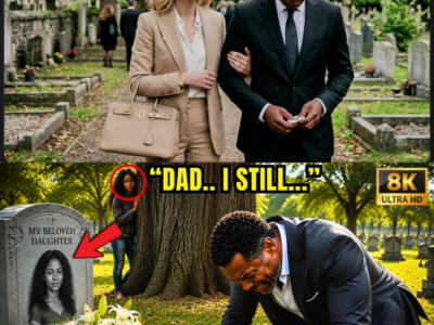 Black Single Dad Cries at His Daughter’s Grave — Not Knowing She’s Alive and Watching Him JJ
