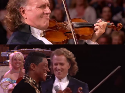 When Pop Royalty Meets the King of the Waltz: Jermaine Jackson and André Rieu’s Electrifying Rendition of “When the Rain Begins to Fall”