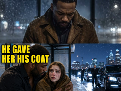 A Black Single Dad Gave His Coat to a Freezing Girl—Then Black Cars Arrived JJ