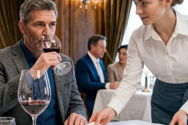 Waitress Slipped a Note to a Billionaire: “Don’t Drink the Wine.”