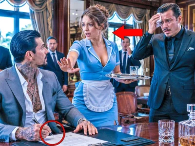“DON’T SIGN THAT!” — A Quiet Maid Stops the Mafia Boss Moments Before the Betrayal