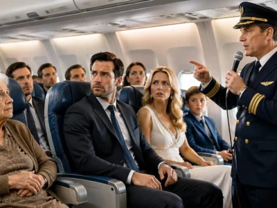 The Wealthy Family Refused to Sit Beside the Elderly Woman — Then the Captain Made an Unexpected Ann