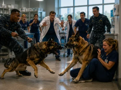 The Aggressive K9 Was About to Attack the Nurse — Then His Partner Stood Between Them