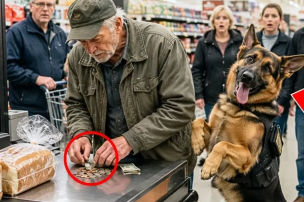 U.S. Marine Saw Veteran Short $3.86 for BREAD — What His K9 Did Next STUNNED Entire Store