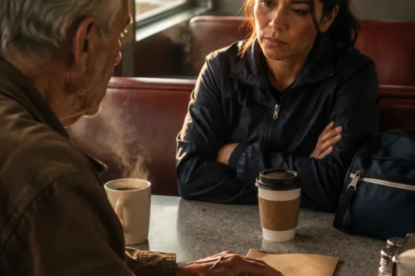 A retired school bus driver kept a sealed envelope in his glovebox for 30 years—then asked a total stranger at a roadside diner to deliver it.