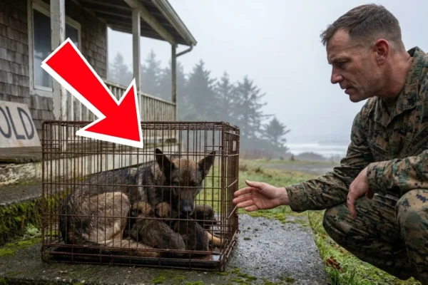 A Cruel Owner Left This German Shepherd Mother Behind—Until a Marine Brought a Miracle