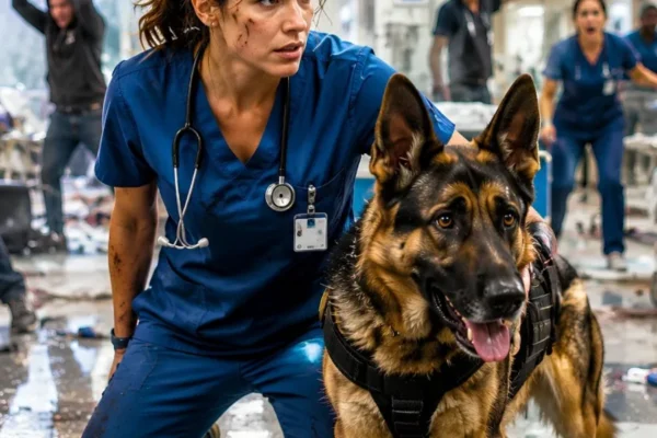 They destroyed the emergency room — until the Nurse and her the K9 showed up.