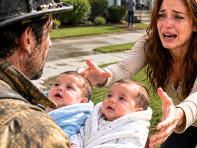 I Carried Her Twin Babies Out Of The Fire… She Ran Up Screaming, “Please Tell Me They’re Alive”