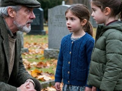 Millionaire Sees Twin Girls Crying at His Son’s Grave, Their Secret Leaves Him Speechless